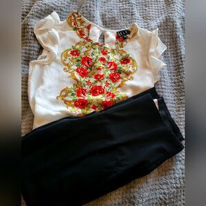 Set: Olm Blouse + H&M Ankle Slacks